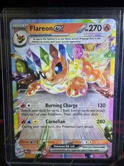 Pokemon TCG Flareon ex 014/131 Sv: Prismatic Evolutions Double Rare Holo EX - Image 1