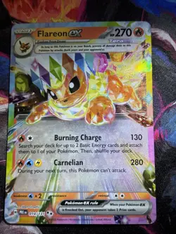 Pokemon TCG Flareon ex 014/131 Sv: Prismatic Evolutions Double Rare Holo EX - Image 2