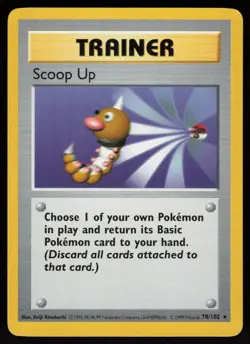 Scoop Up 78/102 Rare Shadowless Base Set Pokemon - Image 1