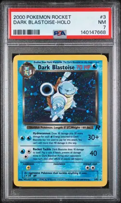 2000 POKEMON ROCKET #3 DARK BLASTOISE-HOLO PSA 7 - Image 1