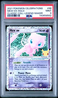 2021 POKEMON CELEBRATIONS CLASSIC COLLECTION #88 MEW EX-HOLO PSA 9 - Image 1