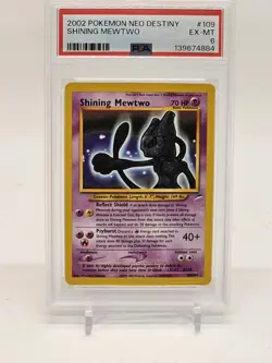 2002 POKEMON NEO DESTINY #109 SHINING MEWTWO PSA 6 - Image 1