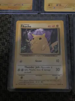 Pokemon Pikachu 58/102 Base Set Unlimited Common with Lot x5 Total all Pikachu - Image 5