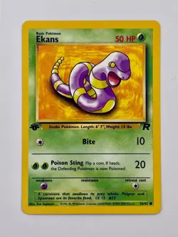 🇨🇦 Ekans 56/82 1st Edition - NM - Pokemon Team Rocket - Image 1