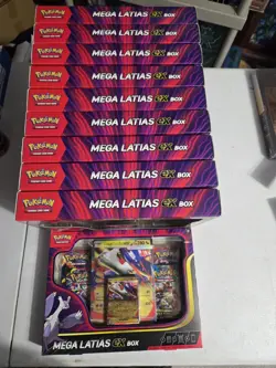 Pokemon TCG Mega Evolution Mega Latias EX Box Brand New & Sealed X 10 - Image 1