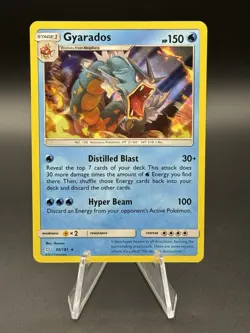 Pokemon TCG Sun & Moon Team Up Gyarados Holo Rare 30/181 - Image 1