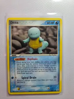 Ditto (Squirtle Form) - 64/113 Common Ex Delta Species -- Pokemon Card - Image 1
