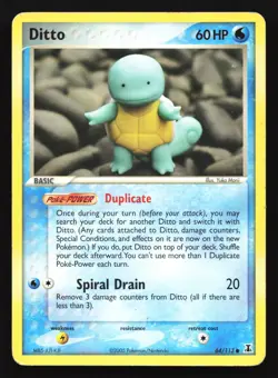 Ditto [Squirtle] 64/113 Delta Species Common Pokemon Card - Image 1