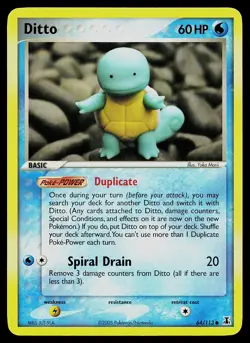 Pokemon Card - Ditto Squirtle Delta Species 64/113 Common - Image 1
