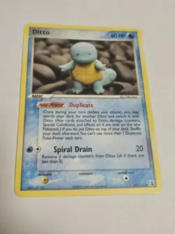 Pokemon Ditto (Squirtle) Ex Delta Species Set Card 64/113 - Image 1