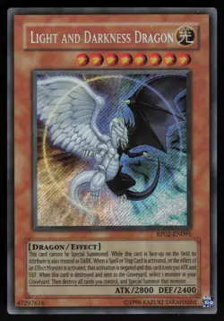 Light and Darkness Dragon RP02-EN095 Secret Rare ORIGINAL PRINT Yu-Gi-Oh - Image 1