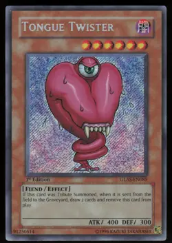 Tongue Twister GLAS-EN085 Secret Rare Gladiator's Assault 1st Edition Yu-Gi-Oh - Image 1