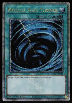 Mystical Space Typhoon RA02-EN048 QCR 1st Edition Yu-Gi-Oh - Image 1
