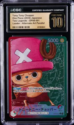 2024 ONE PIECE JAPANESE TWO LEGENDS ALT ART TONY TONY CHOPPER CGC 10 PRISTINE - Image 1