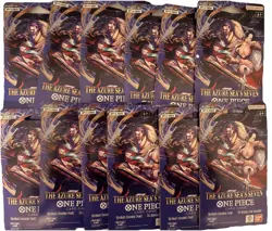 (12) x One Piece OP-14 THE AZURE SEA’S SEVEN Sleeved Blister Booster Packs Lot - Image 1
