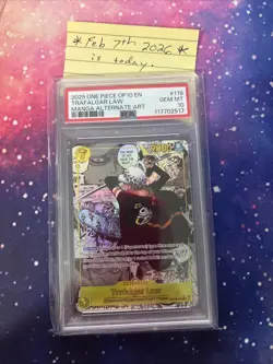 2025 One Piece TCG OP10 Law Manga Alternate Art, English, PSA 10 - Image 1