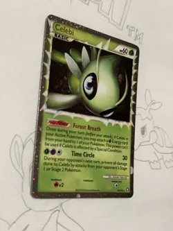 Celebi 92/102 Triumphant Prime English Pokemon Card Near Mint Rare Holo HGSS - Image 2