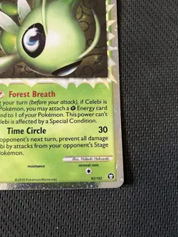 Pokemon TCG Celebi Prime Holo Rare Card 92/102 Triumphant - Image 3