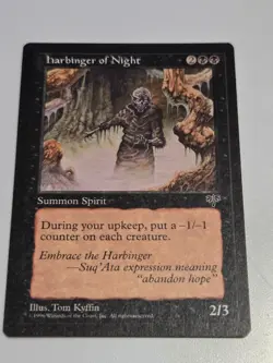 Harbinger of Night MTG Mirage **RESERVED LIST** Rare Near Mint - Image 1