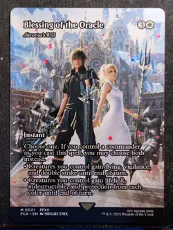 Blessing of the Oracle (Akroma's Will) - Final Fantasy Through the Ages (MTG) - Image 1