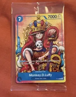 One Piece TCG MONKEY D LUFFY P-043 PROMO Sealed ENG (No-foil) - Image 1