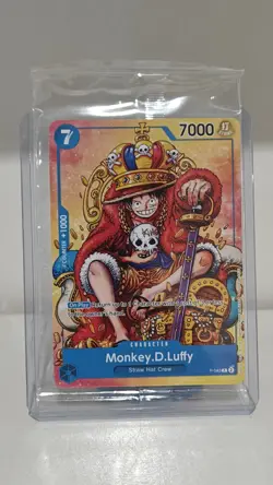 One Piece TCG MONKEY D LUFFY P-043 PROMO Sealed ENG No foil - Image 1