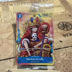 One Piece TCG MONKEY D LUFFY P-043 PROMO Sealed ENG (No-foil) - Image 2