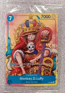 One Piece TCG MONKEY D LUFFY P-043 PROMO Sealed ENG No foil - Image 1