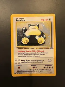 Pokemon TCG Snorlax Jungle Holo Card 11/64 Unlimited Rare - Image 1