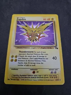 ⚡ Pokemon TCG Zapdos 15/62 - Fossil Holo Rare - Near Mint (NM) ⚡#1 - Image 2