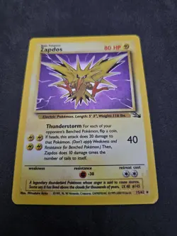 ⚡ Pokemon TCG Zapdos 15/62 - Fossil Holo Rare - Near Mint (NM) ⚡#1 - Image 3