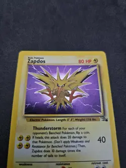 ⚡ Pokemon TCG Zapdos 15/62 - Fossil Holo Rare - Near Mint (NM) ⚡#1 - Image 4