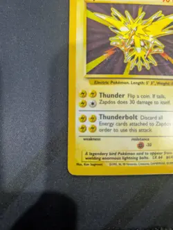 Zapdos 15/62 Fossil Unlimited Holo Rare Pokemon TCG - Condition Shown 1 - Image 5