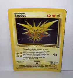 Zapdos 15/62 | Fossil Set | Holo Rare | Pokemon TCG Card WOTC 1999 - Image 1