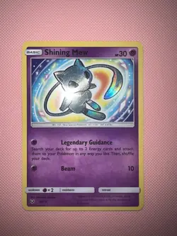 Pokemon TCG Shining Mew Card 40/73 Shining Legends Series 2017 - Image 1
