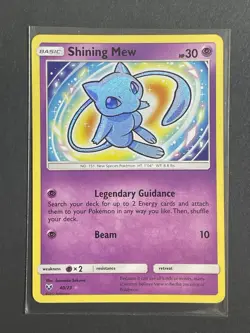 Shining Mew 40/73 Shining Legends Holo ~ Pokemon TCG READ - Image 1