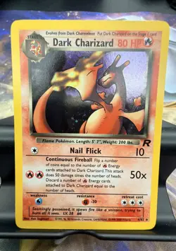 Unlimited Holo Dark Charizard 4/82 Team Rocket Rare Pokemon TCG - NM/LP - Image 1