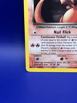 Unlimited Holo Dark Charizard 4/82 Team Rocket Rare Pokemon TCG - NM/LP - Image 4