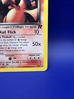 Unlimited Holo Dark Charizard 4/82 Team Rocket Rare Pokemon TCG - NM/LP - Image 5
