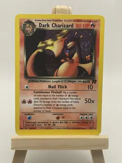 Pokemon TCG Dark Charizard Holo Rare Card 4/82 Team Rocket Series - NM BEAUTIFUL - Image 1