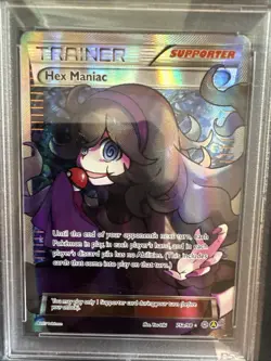 2017 POKEMON PREM TRAINER XY COLL PROMO #75A FULL ART/HEX MANIAC PSA 9 - Image 4