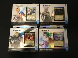FINAL FANTASY Commander Deck Display Collectors Edition FIN MTG SEALED Set of 4 - Image 1