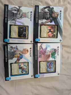 Magic the Gathering MTG Final Fantasy Collector Commander Deck Set of 4 Sealed! - Image 1
