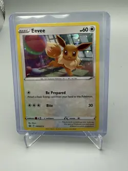 Eevee COSMOS HOLO Black Star PROMO card SWSH212 Sword & Shield Pokemon TCG 2022 - Image 1