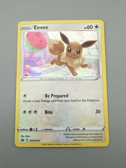 Eevee COSMOS HOLO Black Star PROMO card SWSH212 Sword & Shield Pokemon TCG 2022 - Image 2