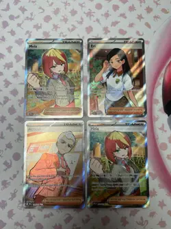 Pokemon Prismatic Evolutions Trainer Card Lot (4) - Image 1