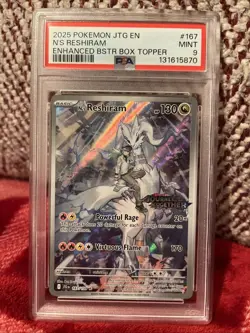 Pokemon TCG N's Reshiram Stamped Promo Holo Card 167/159 SV09 Journey Together - Image 1