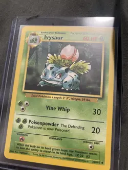 Pokemon TCG Ivysaur Base Set, Unlimited Uncommon Card 30/102 - Image 1