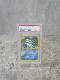 Pokemon Cards Blastoise Base Set 2 Psa 9 Double Swirl Slab With Bonus Gift - Image 1