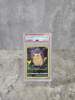 Pikachu 005/025 FULL ART Celebrations HOLO RARE PSA 8 Pokemon Card - Image 1